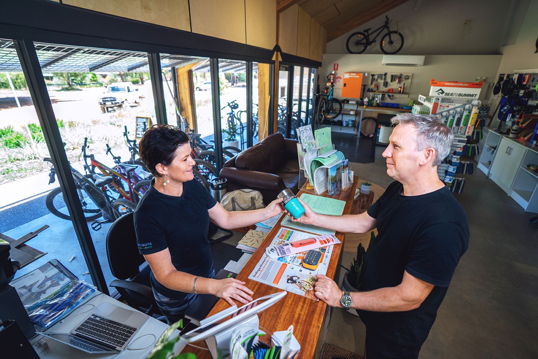 Dwellingup Adventures Trail Shop Desk