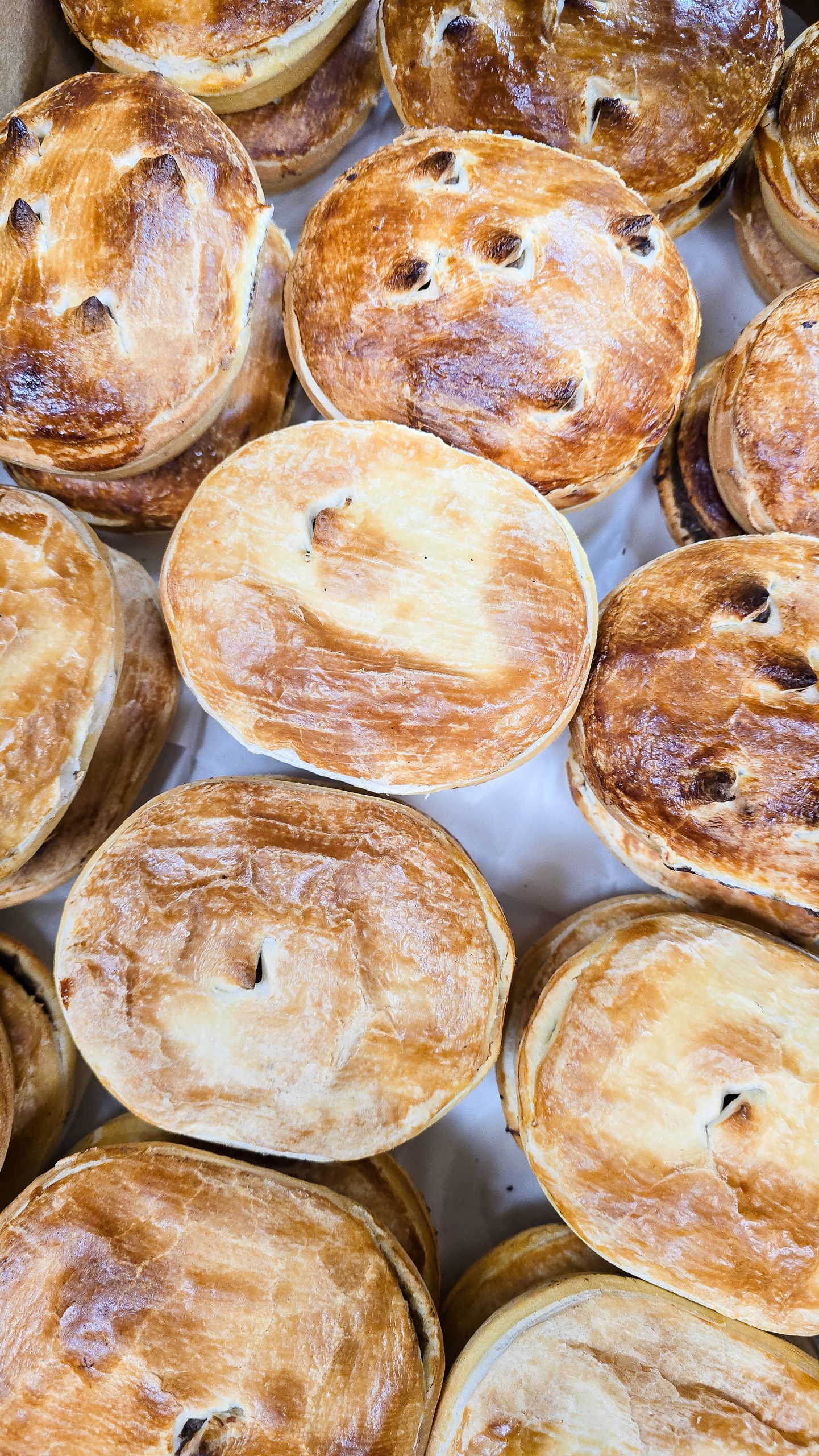 Traditional Australian meat pies – popular bakery items at Dwellingup cafe