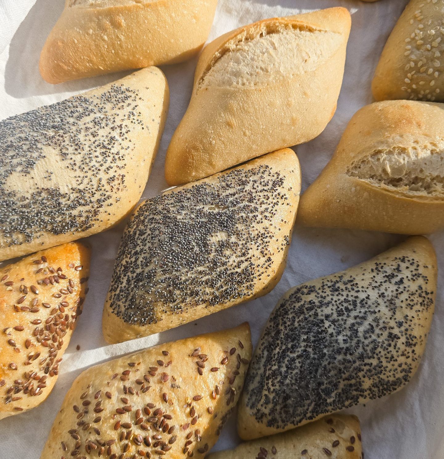 Assorted seeded bread rolls – Waypoints Bakery Cafe selection