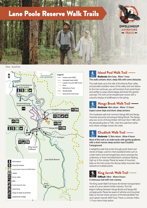 Lane Poole Reserve Walk Trails 2023