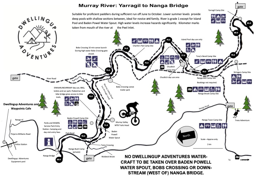Map_ Yarragil to Nanga Bridge with route notes